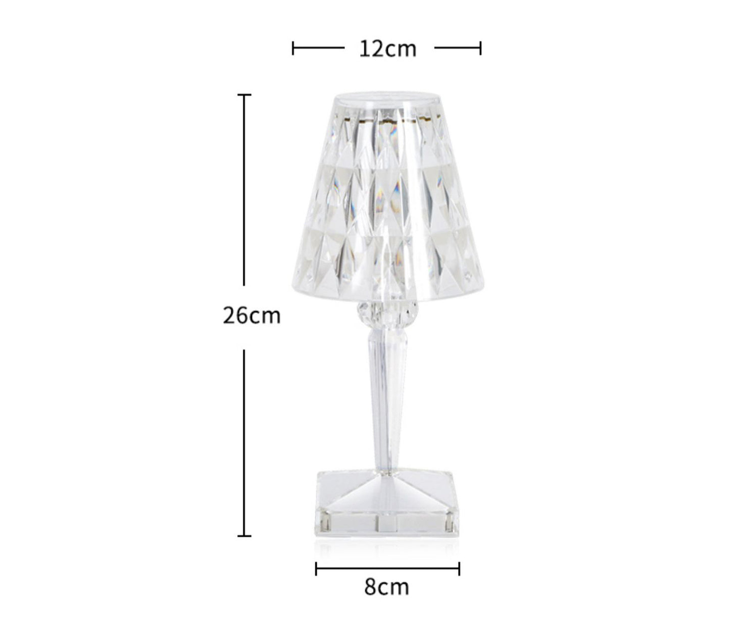 Touch Sensor LED Night Light Diamond Crystal Lamp for Bedroom Decor