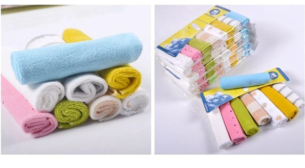 24 Pack Soft Baby Face Washers Hand Towels for Sensitive Skin
