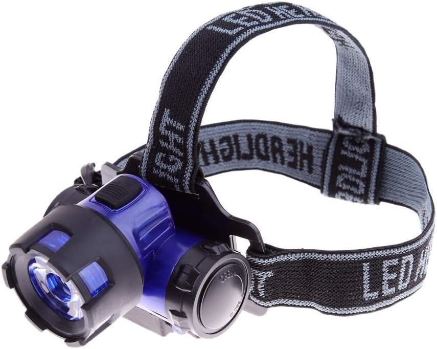 High Power 3W LED Mini Headlamp for Outdoor Adventures Blue Headlight