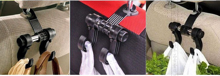 Car Backseat Organizer Storage Bag with Hanger Hooks