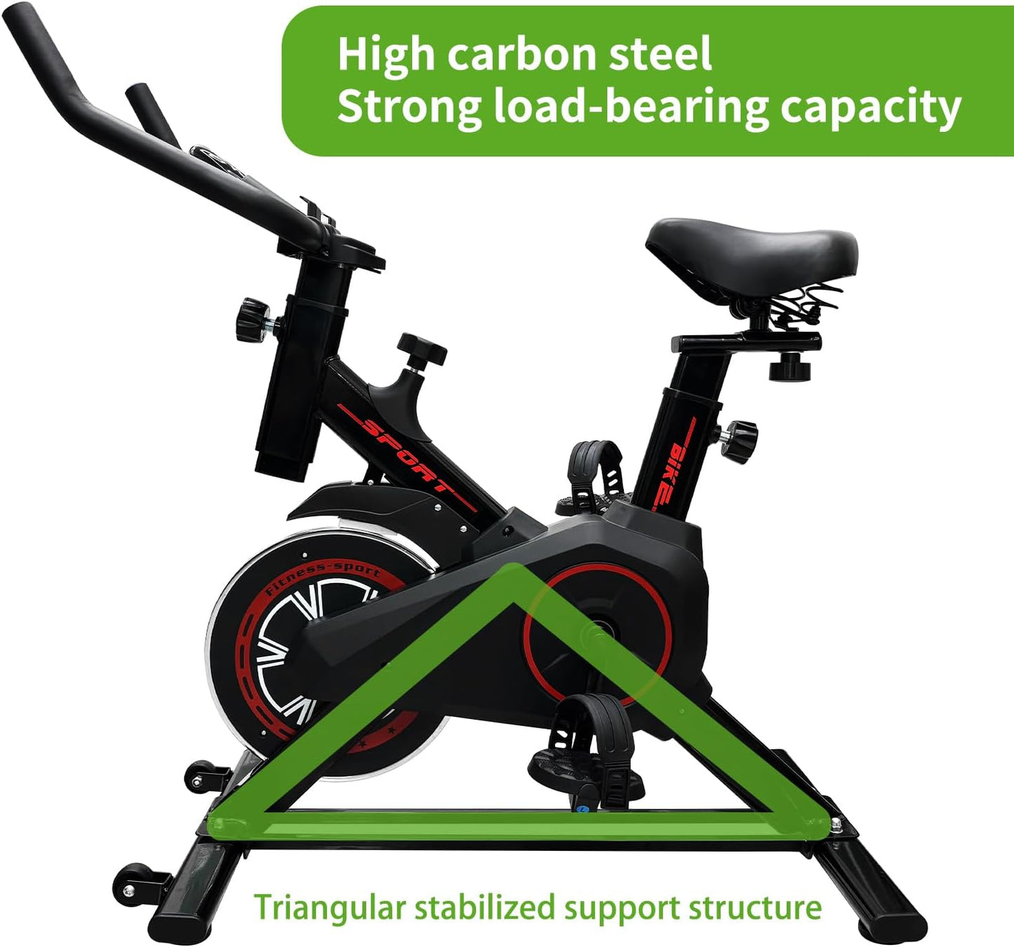 Premium Spin Bike Stationary Exercise Cycle Home Cardio Workout Gym