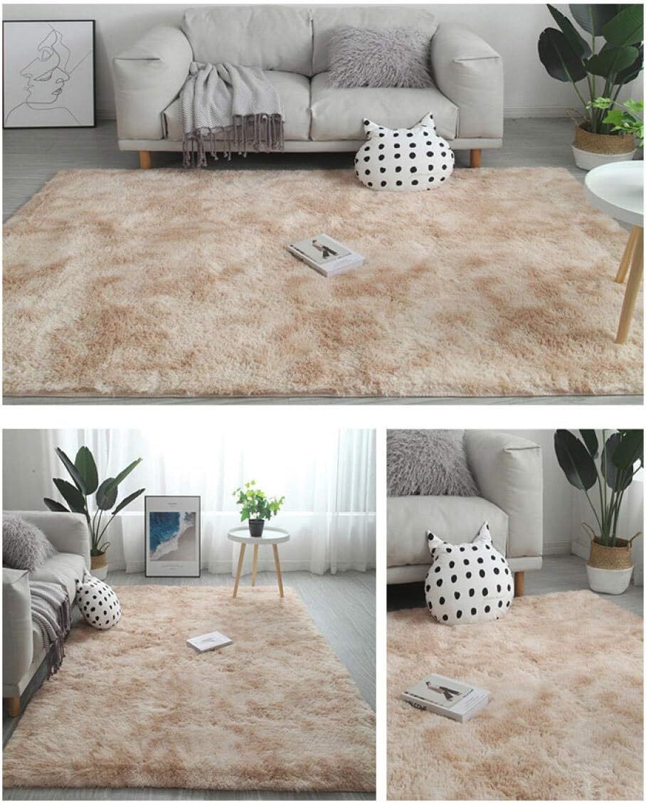 XL Extra Large 300 x 200 Soft Comfortable Shag Rug Tan