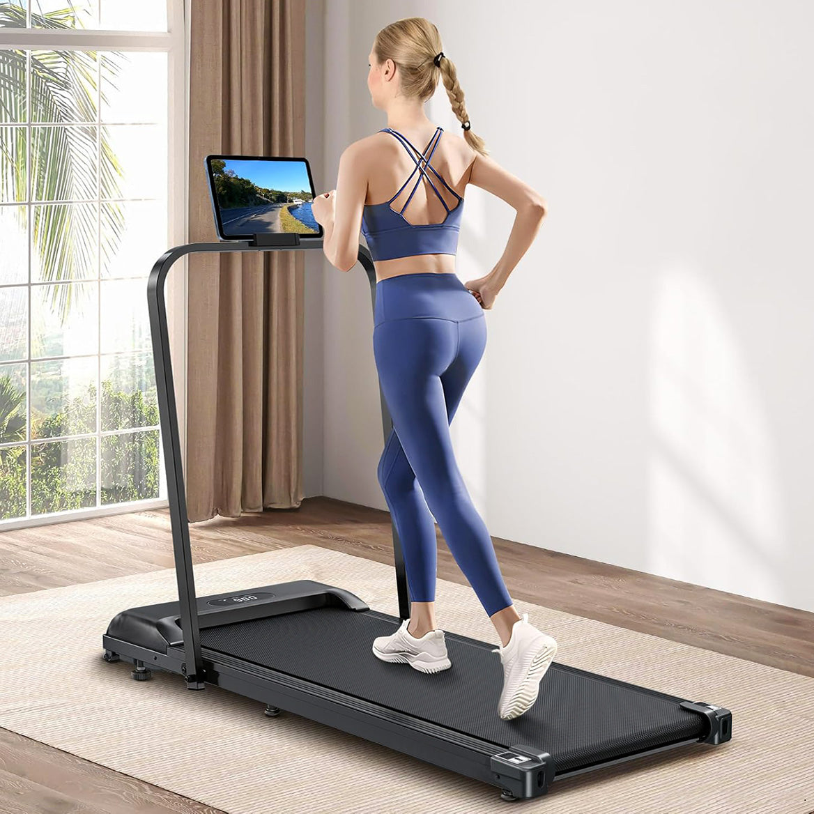 in Foldable Electric Treadmill Space-Saving Walking Running Machin