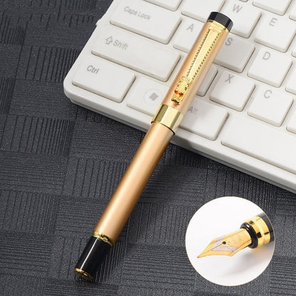 Luxury Dragon Metal Ink Fountain Pen Gold