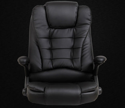 Executive Reclining Office Chair with Foot Rest Ergonomic Black