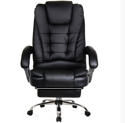 Executive Reclining Office Chair with Foot Rest Ergonomic Black