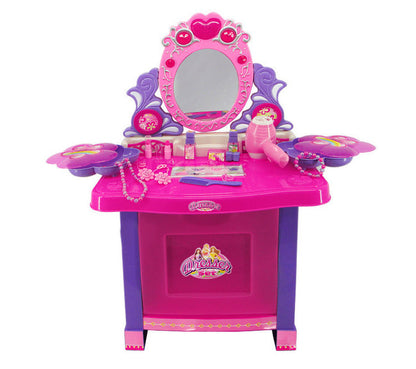 Kids Vanity Table Play Set with Music and Light for Ultimate Fun