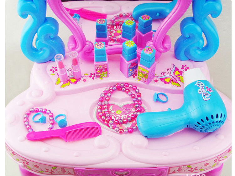 Kids Vanity Table Play Set with Music and Light for Girls