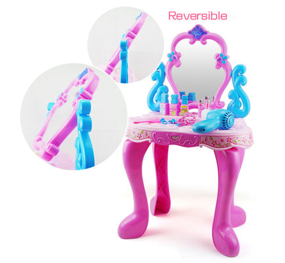 Kids Vanity Table Play Set with Music and Light for Girls