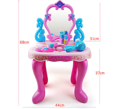 Kids Vanity Table Play Set with Music and Light for Girls