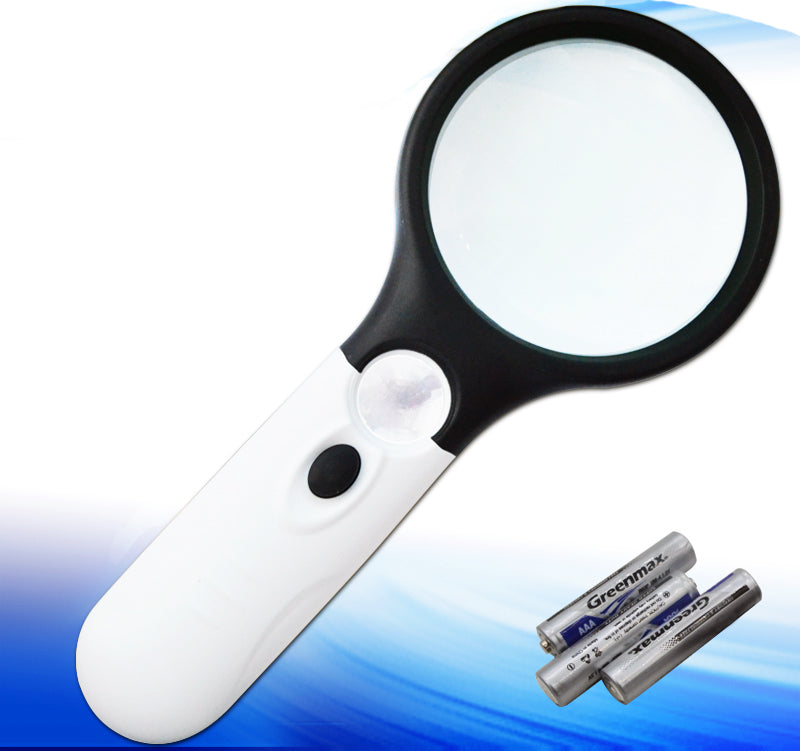 45x Magnifying Glass with 3 LED Lights for Reading and Inspection