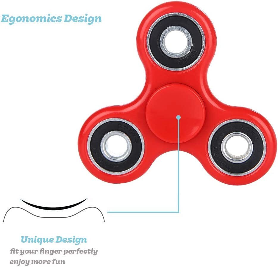 Fun Fidget Spinner Toy Red