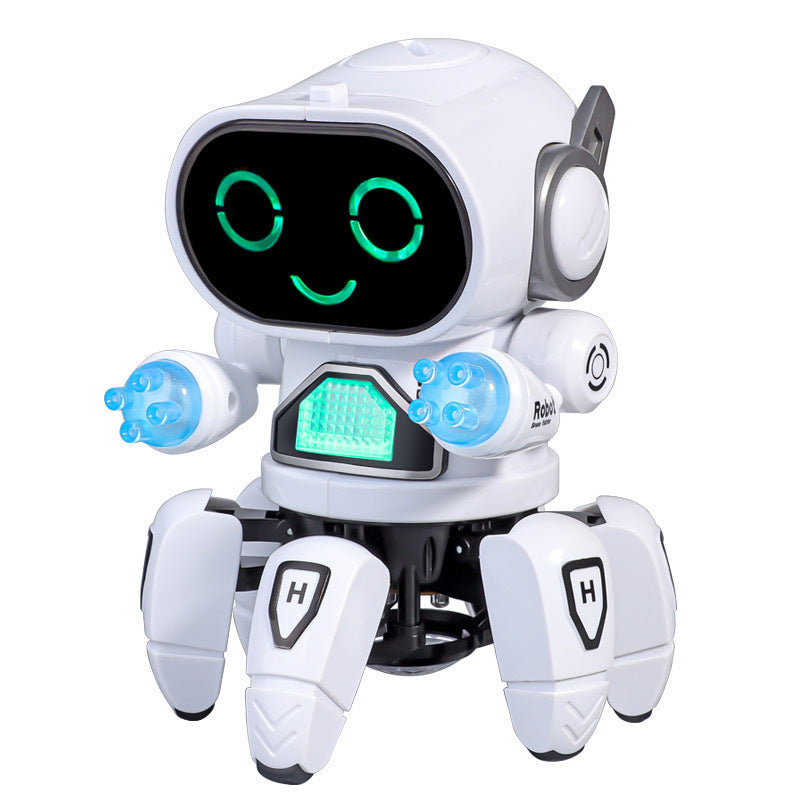 Dancing Robot Toy for Kids Interactive Fun White