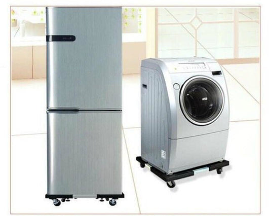 Heavy Duty Adjustable Washing Machine Fridge Base with Wheels