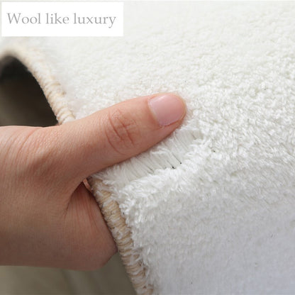 160 x 120 Luxury Plush Comfort Carpet Rug Soft Cotton Area Rug for Bedroom Living Room