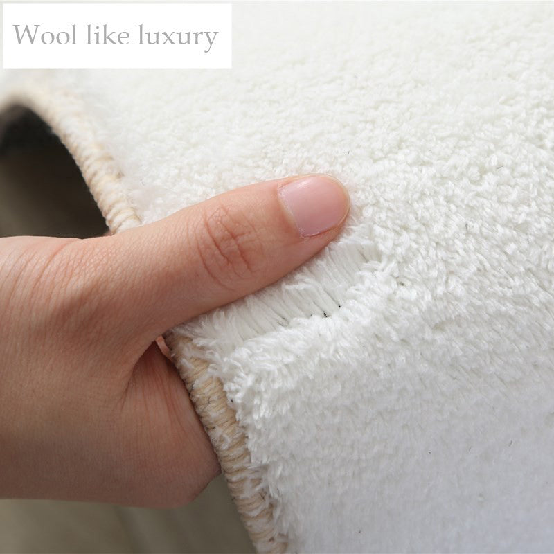 280 x 180 Large Luxury Plush Comfort Cotton Carpet Rug for Living Room Bedroom