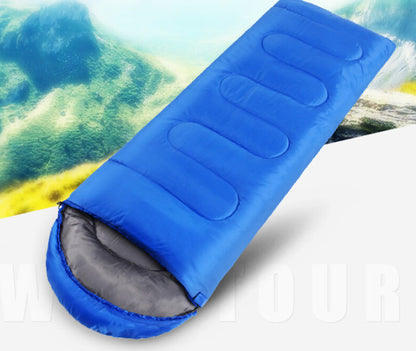 Camping Sleeping Bag for Outdoor Adventures Blue