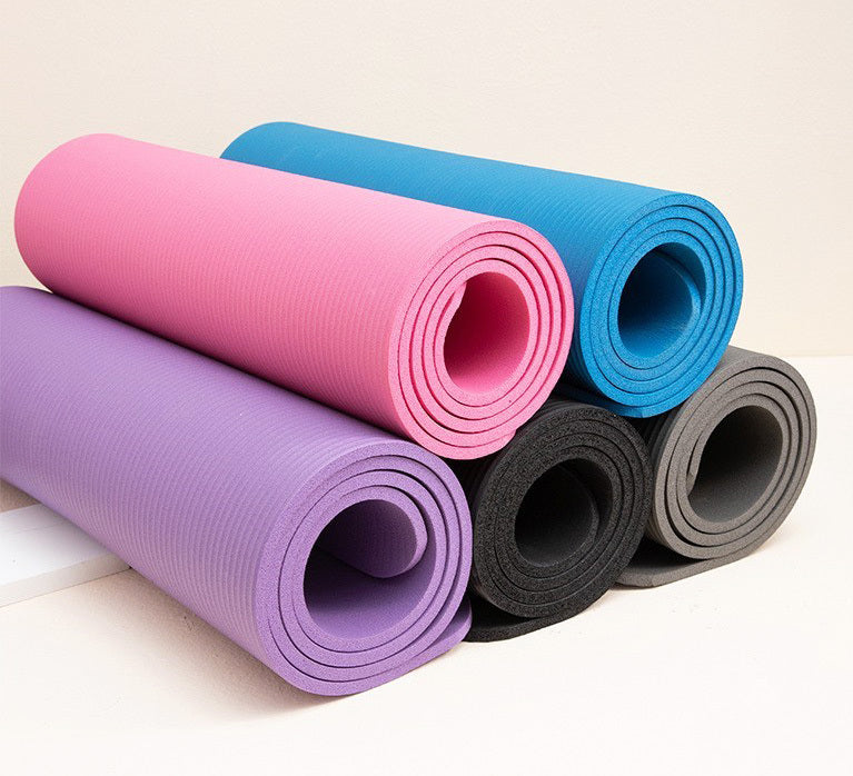 8mm Extra Thick Non-Slip Yoga Mat for Home Gym Fitness Pink