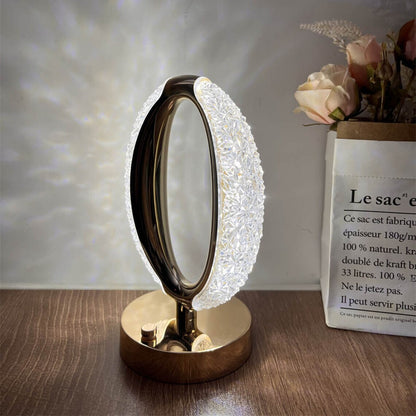 Elegant Crystal LED Table Lamp Night Light for Home Decor