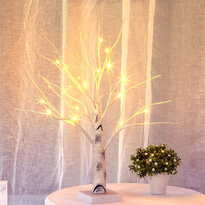 60cm Lighted Birch Tree LED Lamp for Home Decor