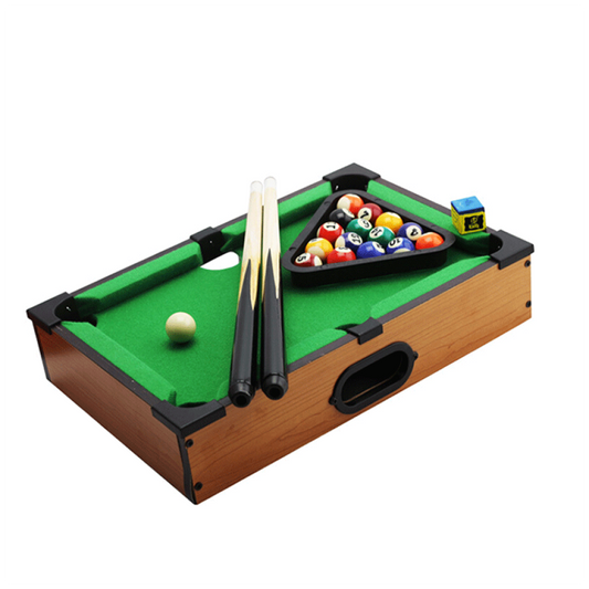 Mini Wooden Pool Table Billiard Game Set for Kids and Adults