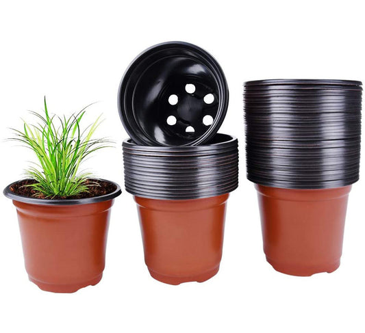 100 Pack 90mm Plant Flower Garden Pots Nursery Seedlings Growing Containers