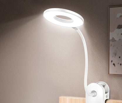 Ultra Bright LED Ring Light Desk Lamp with Adjustable Clip for Perfect Lighting