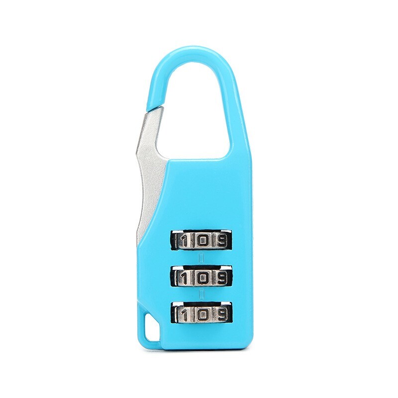 Secure Travel Combination Lock for Bags Suitcase Lockers Luggage Blue