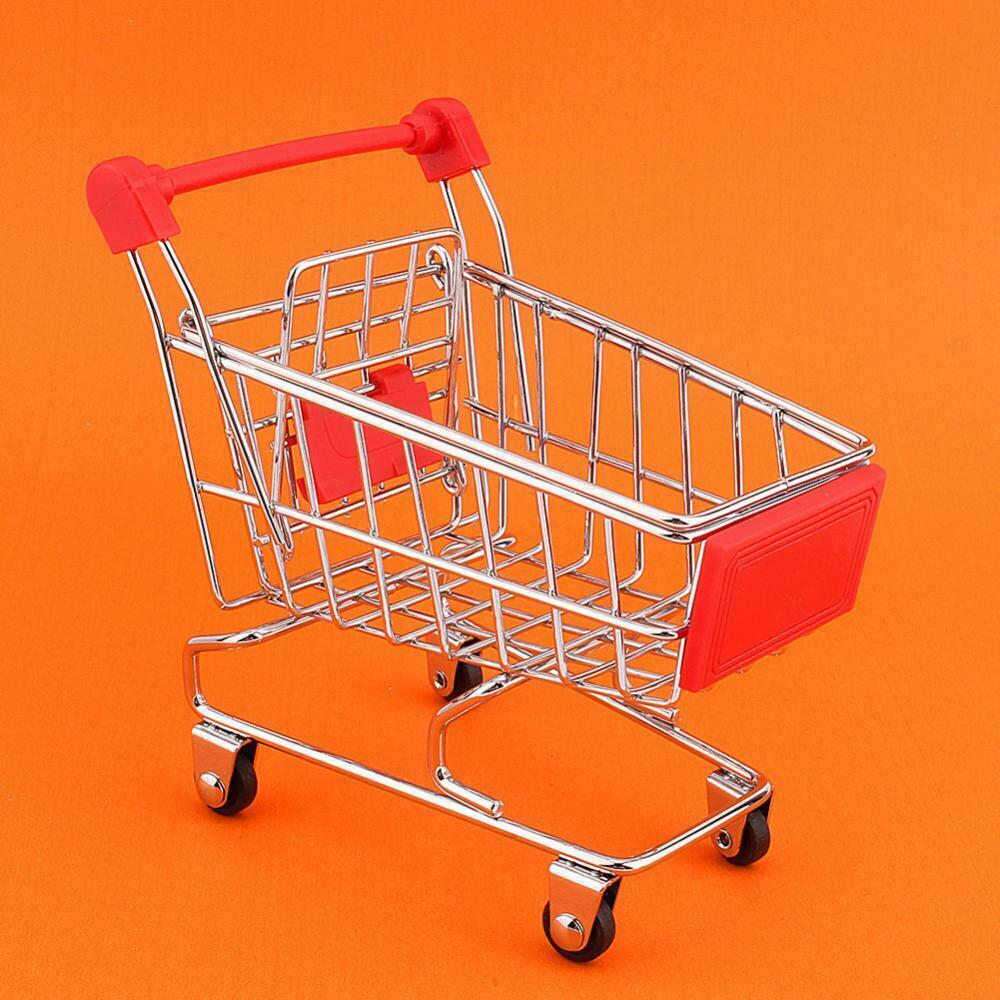 Mini Shopping Cart Supermarket Trolley Toy for Kids Shopping Play