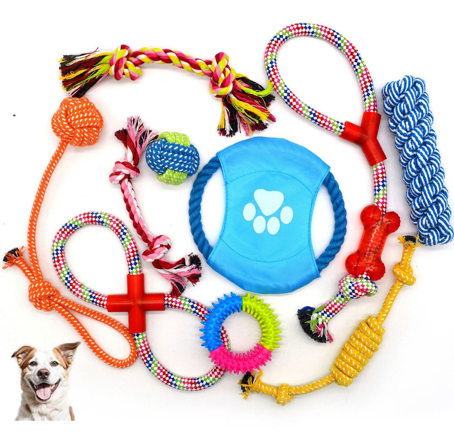 Interactive Dog Chew Toy Set for Aggressive Chewers