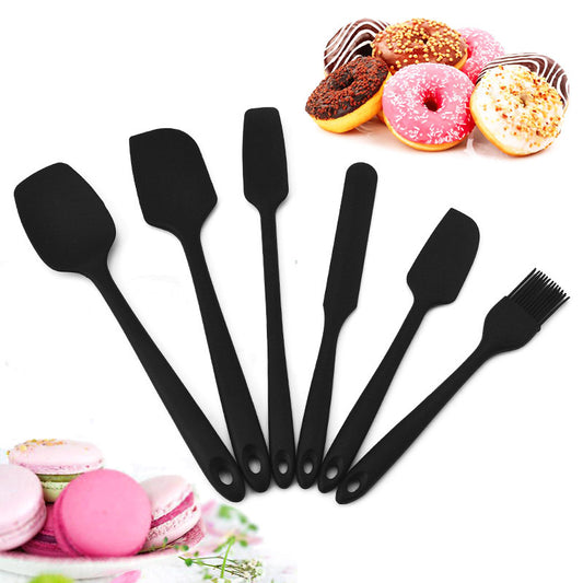 6PC Silicone Kitchen Utensil Set Nonstick Cooking Tools Spatula Spoon