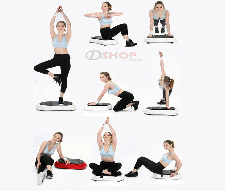 Whole Body Vibration Machine Platform for Weight Loss and Fitness White