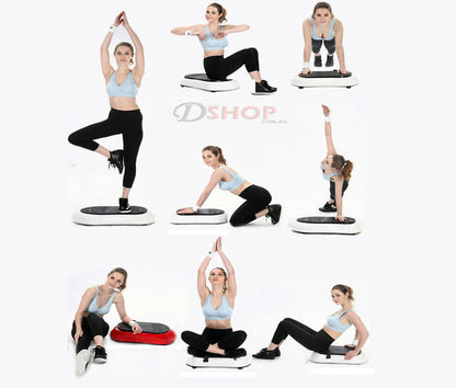 Whole Body Vibration Machine Platform for Weight Loss and Fitness White