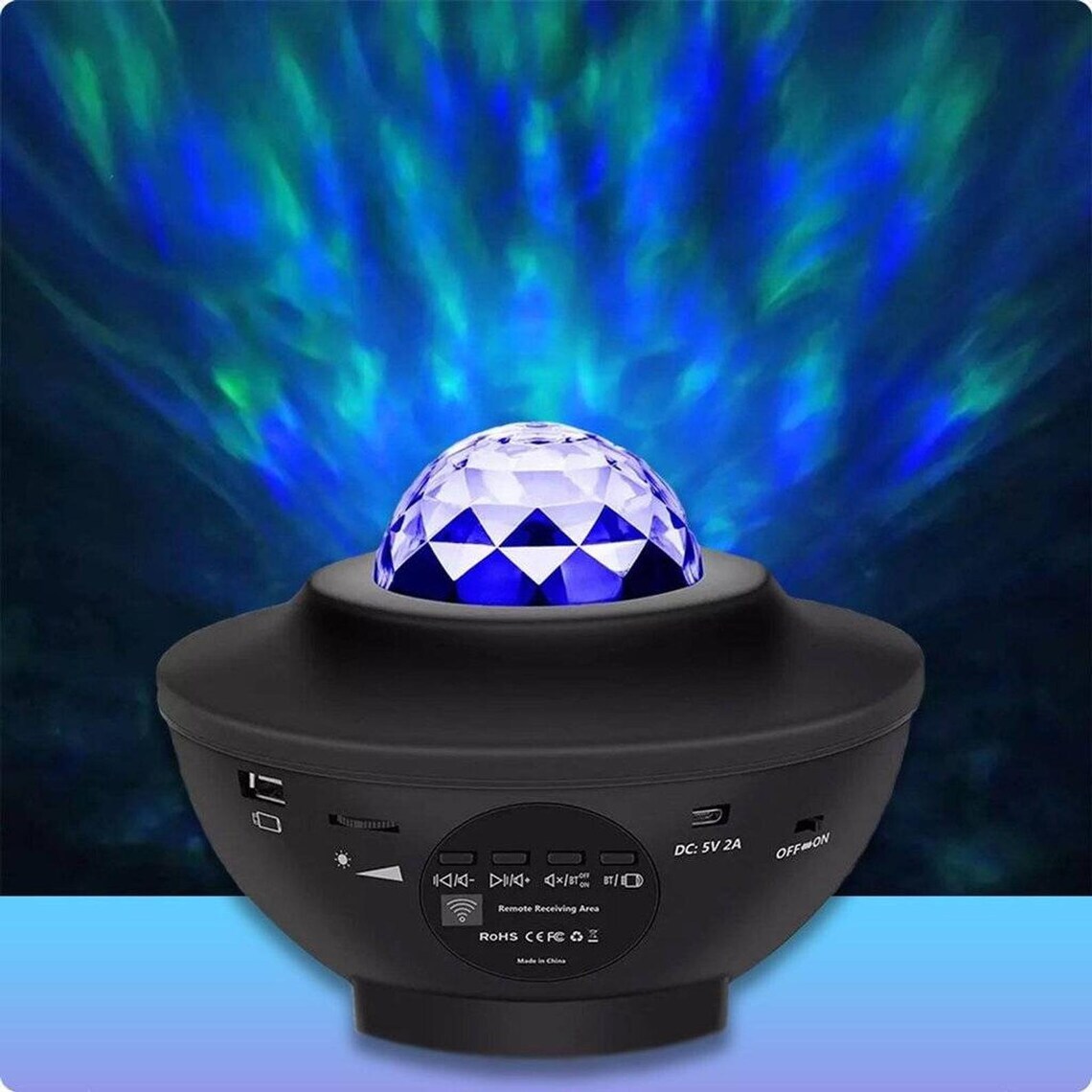 Starry Night LED Projector Lamp Bluetooth Speaker Night Light for Kids and Adults