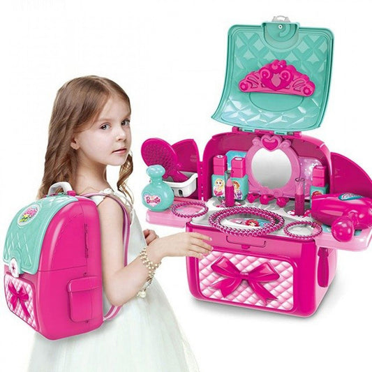 Princess Backpack Dresser Vanity Table Play Set for Kids