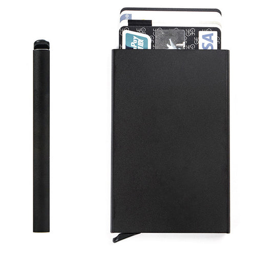 RFID Blocking Wallet Secure Card Holder Black