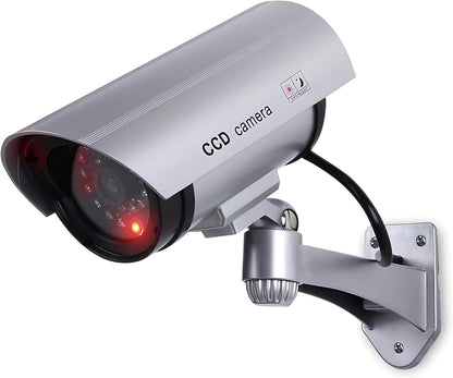 Solar Powered IR Dummy Security Camera with Realistic LED Light