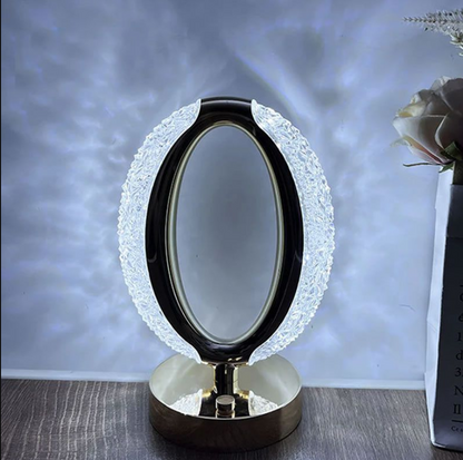 Elegant Crystal LED Table Lamp Night Light for Home Decor