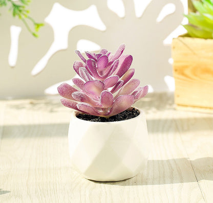 Small Lifelike Artificial Succulent Plant for Home Decor