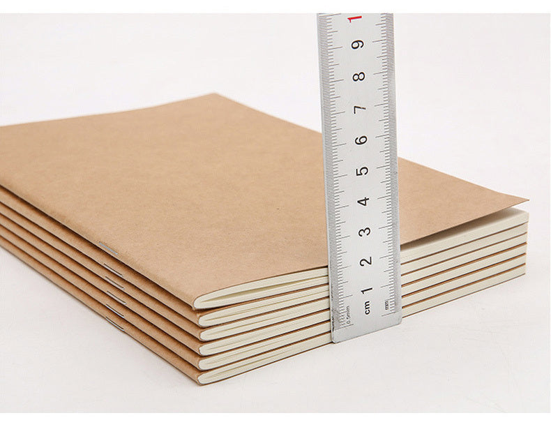 Pack of 3 A4 Kraft Paper Lined Notebooks for Writing and Journaling