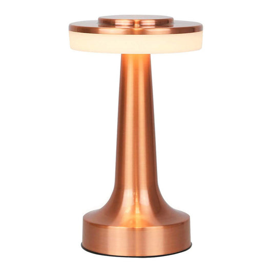 Portable Cordless Touch Sensor LED Table Lamp Night Light Rose Gold