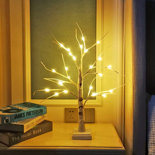 60cm Lighted Birch Tree LED Lamp for Home Decor