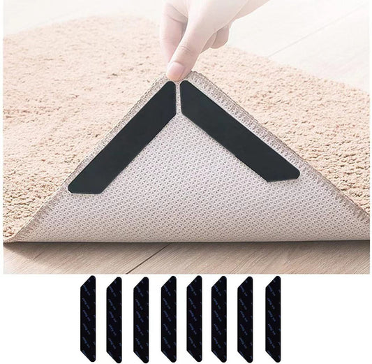 8 PCS Anti-Slip Rug Gripper Pads for Secure Carpet Hold