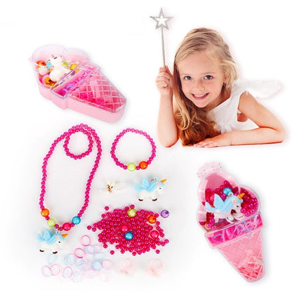 DIY Ice Cream Beads Jewelry Kit for Creative Hair Accessories