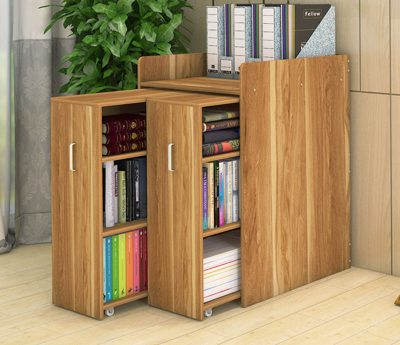 2-Drawer Infinity Vertical Cabinet Shelving System Oak