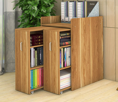 2-Drawer Infinity Vertical Cabinet Shelving System Oak