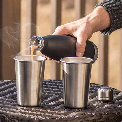 350mL Stainless Steel Camping Mug for Water Beer Tea Coffee