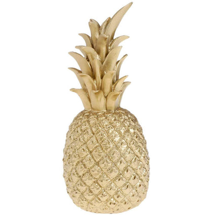 Elegant Gold Pineapple Sculpture Desktop Ornament Decor