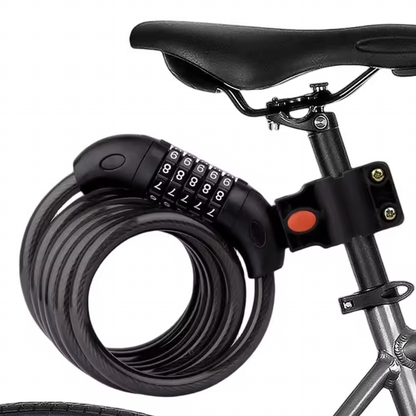 Heavy Duty 5-Digit Combination Anti-Theft Cable Bike Lock Bicycle Security