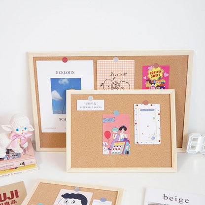 60cm Pinboard Message Bulletin Notice Memo Board Corkboard for Home Office